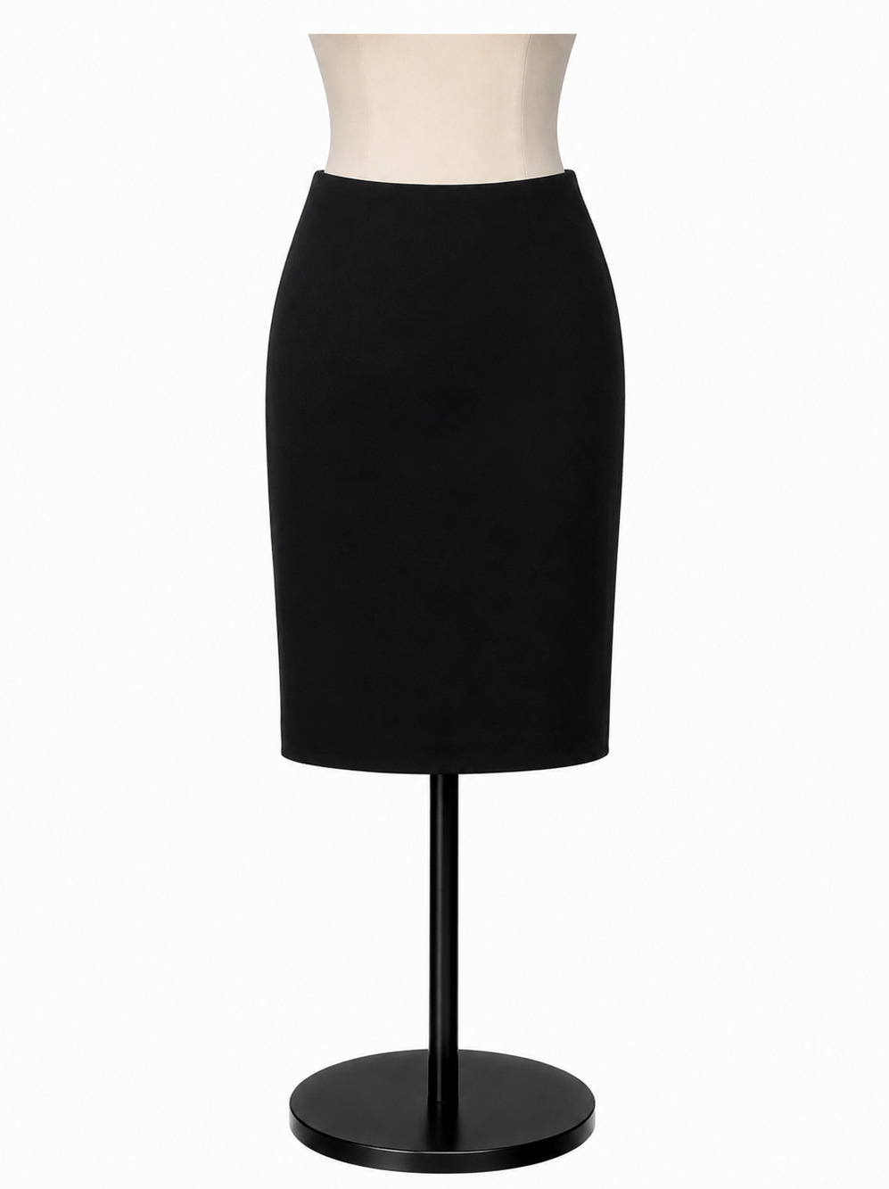 Talbots Classic Black Triacetate Blend Midi Skirt Size 8